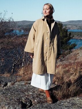 Rudy Jude Grosgrain Trench in Hay